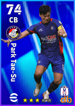 Park Tae-Su — CB, OVR 74, MAX 74