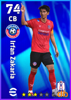 Irfan Zakaria — CB, OVR 74, MAX 74