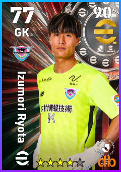 Izumori Ryota — GK, OVR 77, MAX 90