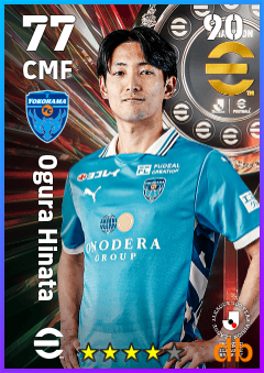 Ogura Hinata — CMF, OVR 77, MAX 90