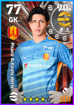 Pisano A.Kouto Horio — GK, OVR 77, MAX 90