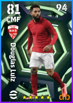 Douglas Luiz — CMF, OVR 81, MAX 94