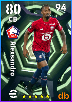 Alexsandro — CB, OVR 80, MAX 94