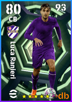 Luca Ranieri — CB, OVR 80, MAX 93