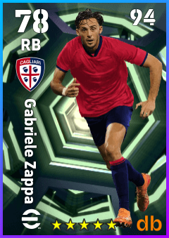 Gabriele Zappa — RB, OVR 78, MAX 94