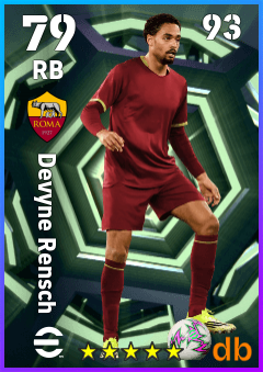 Devyne Rensch — RB, OVR 79, MAX 93