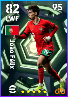 João Félix — LWF, OVR 82, MAX 95