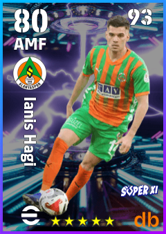 Ianis Hagi — AMF, OVR 80, MAX 93