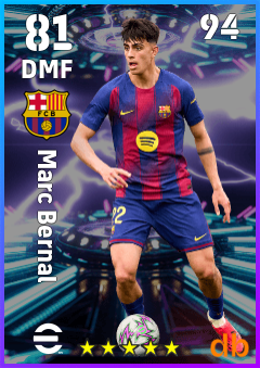 Marc Bernal — DMF, OVR 81, MAX 94