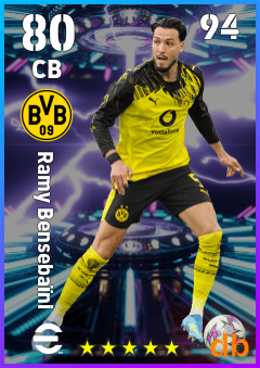 Ramy Bensebaïni — CB, OVR 80, MAX 94