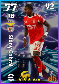 Sidny Cabral — RB, OVR 77, MAX 92