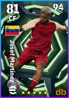 Josef Martínez — CF, OVR 81, MAX 94