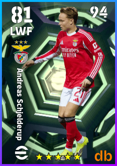Andreas Schjelderup — LWF, OVR 81, MAX 94