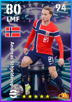 Andreas Schjelderup — LMF, OVR 80, MAX 94