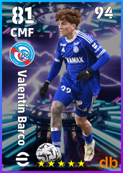 Valentín Barco — CMF, OVR 81, MAX 94
