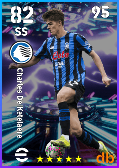 Charles De Ketelaere — SS, OVR 82, MAX 95