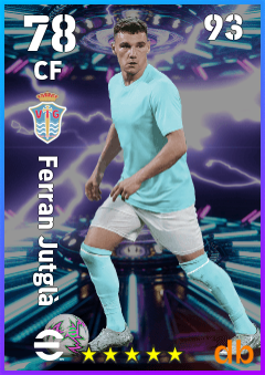 Ferran Jutglà — CF, OVR 78, MAX 93