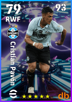 Cristian Pavón — RWF, OVR 79, MAX 93