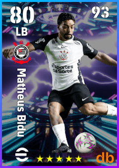 Matheus Bidu — LB, OVR 80, MAX 93