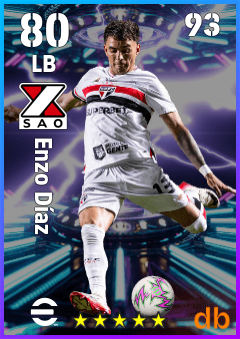 Enzo Díaz — LB, OVR 80, MAX 93