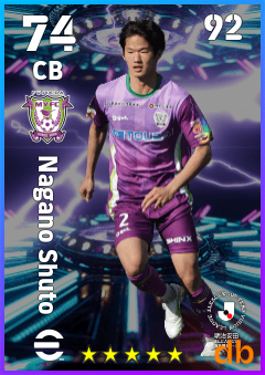 Nagano Shuto — CB, OVR 74, MAX 92