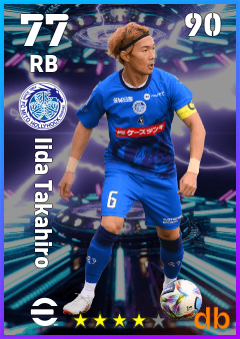 Iida Takahiro — RB, OVR 77, MAX 90
