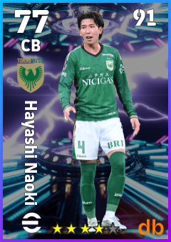 Hayashi Naoki — CB, OVR 77, MAX 91