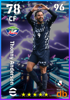 Thonny Anderson — CF, OVR 78, MAX 96