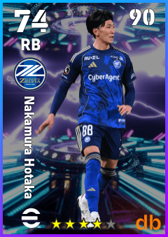Nakamura Hotaka — RB, OVR 74, MAX 90