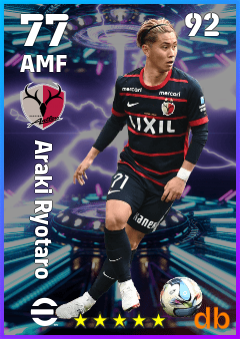 Araki Ryotaro — AMF, OVR 77, MAX 92