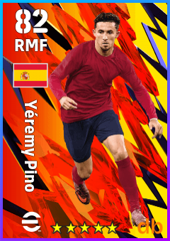 Yéremy Pino — RMF, OVR 82, MAX 82