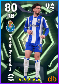 Martim Fernandes — RB, OVR 80, MAX 94