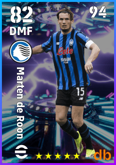 Marten de Roon — DMF, OVR 82, MAX 94