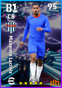 Maxence Lacroix — CB, OVR 81, MAX 95