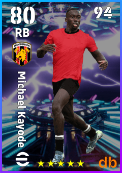 Michael Kayode — RB, OVR 80, MAX 94