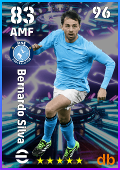 Bernardo Silva — AMF, OVR 83, MAX 96