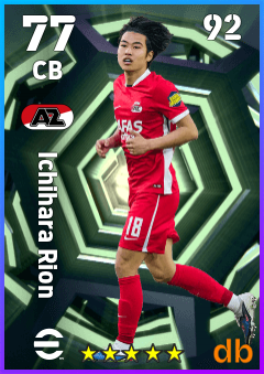 Ichihara Rion — CB, OVR 77, MAX 92