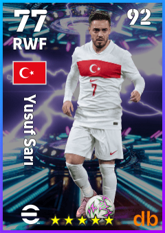 Yusuf Sarı — RWF, OVR 77, MAX 92