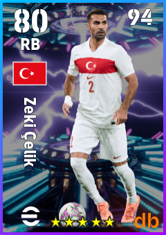 Zeki Çelik — RB, OVR 80, MAX 94