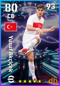 Yusuf Akçiçek — CB, OVR 80, MAX 93