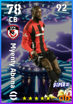 Myenty Abena — CB, OVR 78, MAX 92