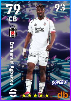 Emmanuel Agbadou — CB, OVR 79, MAX 93