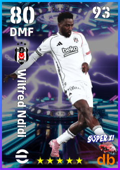 Wilfred Ndidi — DMF, OVR 80, MAX 93