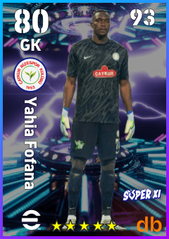 Yahia Fofana — GK, OVR 80, MAX 93