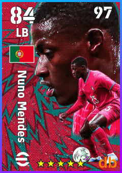Nuno Mendes eFootball player card