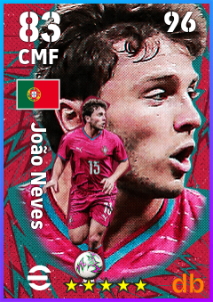 João Neves — CMF, OVR 83, MAX 96