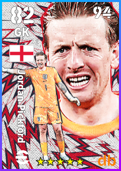 Jordan Pickford — GK, OVR 82, MAX 94