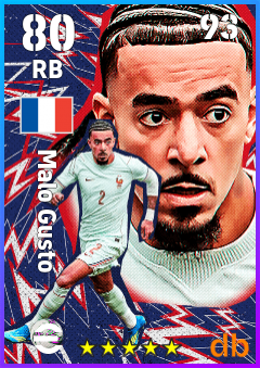 Malo Gusto — RB, OVR 80, MAX 93
