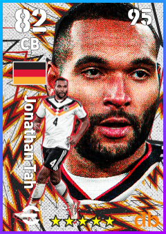 Jonathan Tah — CB, OVR 82, MAX 95