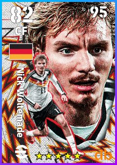 Nick Woltemade — CF, OVR 82, MAX 95